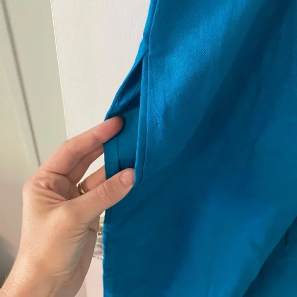 Boden Blue Sleeveless Cut Out Sheath Dress - Picture 5 of 6